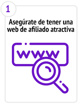 Inscripción programa de afiliados paso 1