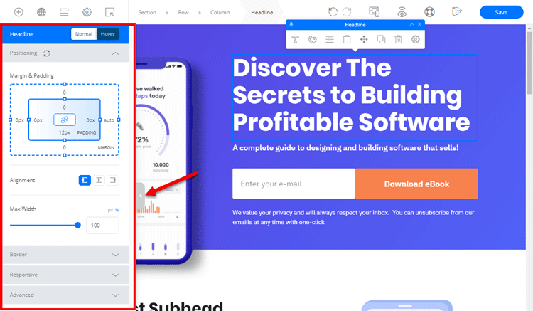 OptimizePress 3 Panel Lateral