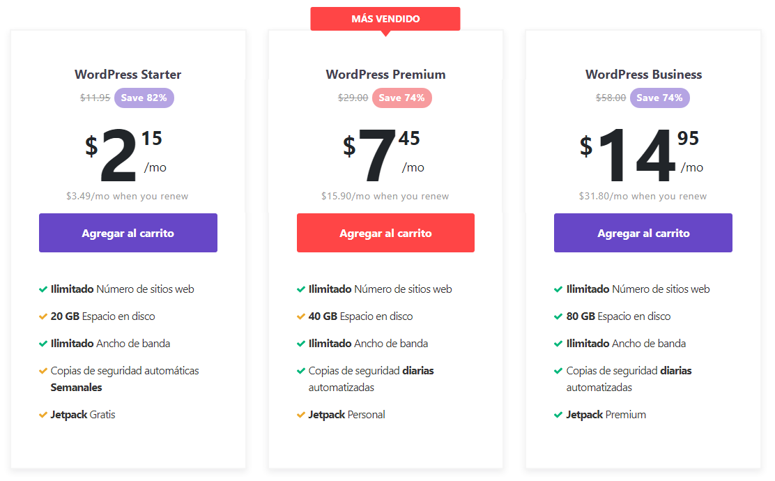 planes de hosting hostinger