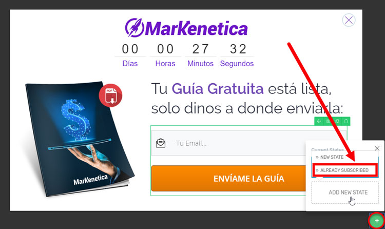 Thrive Leads Estado Ya Suscrito